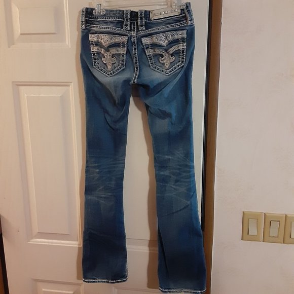 Rock Revival Women's Royal Boot Cut Embellished Jeans  RP9170B200 Size 26 - Picture 5 of 10
